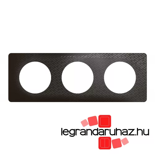 Legrand Céliane hármas keret, fekete meteor, Legrand CP0703