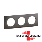 Legrand Céliane hármas keret, hamuszürke, Legrand CP1003