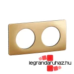 Legrand Céliane kettes keret selyemfényű réz, Legrand CP1202