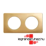 Legrand Céliane kettes keret selyemfényű réz, Legrand CP1202