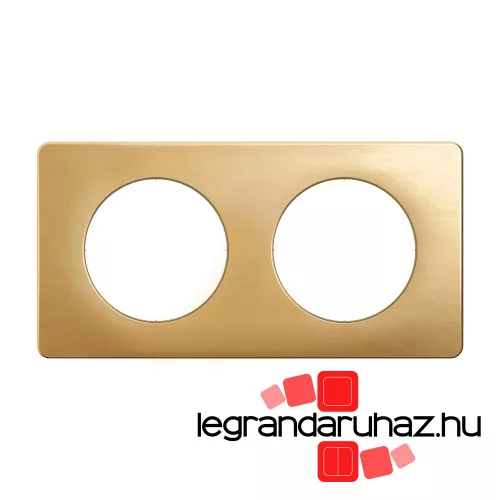Legrand Céliane kettes keret selyemfényű réz, Legrand CP1202