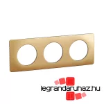 Legrand Céliane hármas keret selyemfényű réz, Legrand CP1203