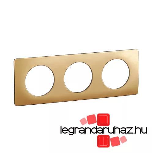 Legrand Céliane hármas keret selyemfényű réz, Legrand CP1203