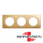 Legrand Céliane hármas keret selyemfényű réz, Legrand CP1203