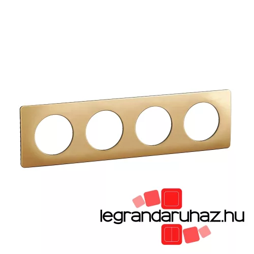 Legrand Céliane négyes keret selyemfényű réz, Legrand CP1204