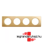 Legrand Céliane négyes keret selyemfényű réz, Legrand CP1204