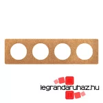 Legrand Céliane négyes keret, parafa, Legrand CP1304