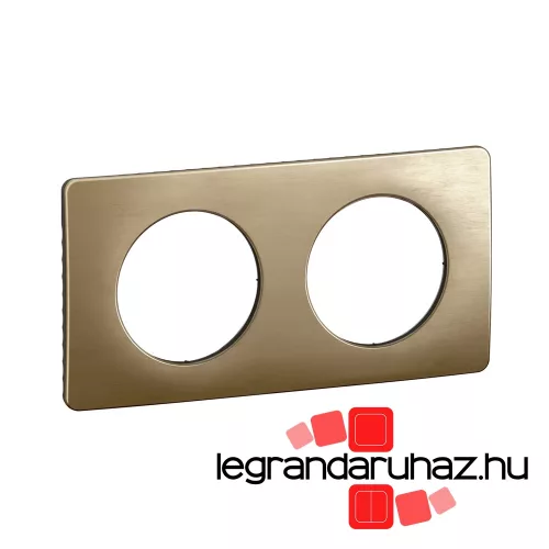 Legrand Céliane kettes keret, selyemfényű bronz, Legrand CP1602