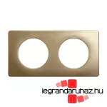 Legrand Céliane kettes keret, selyemfényű bronz, Legrand CP1602