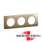   Legrand Céliane hármas keret, selyemfényű bronz, Legrand CP1603