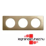 Legrand Céliane hármas keret, selyemfényű bronz, Legrand CP1603