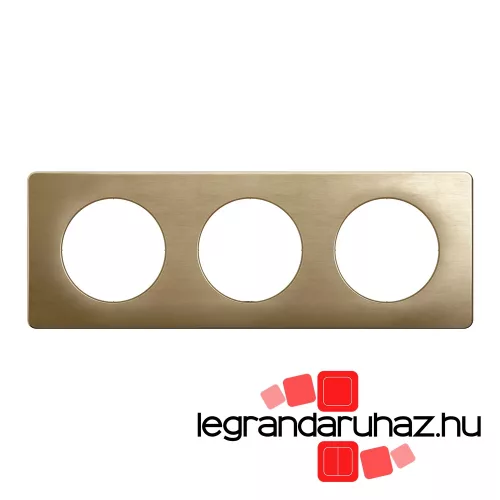 Legrand Céliane hármas keret, selyemfényű bronz, Legrand CP1603