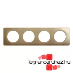 Legrand Céliane négyes keret, selyemfényű bronz, Legrand CP1604