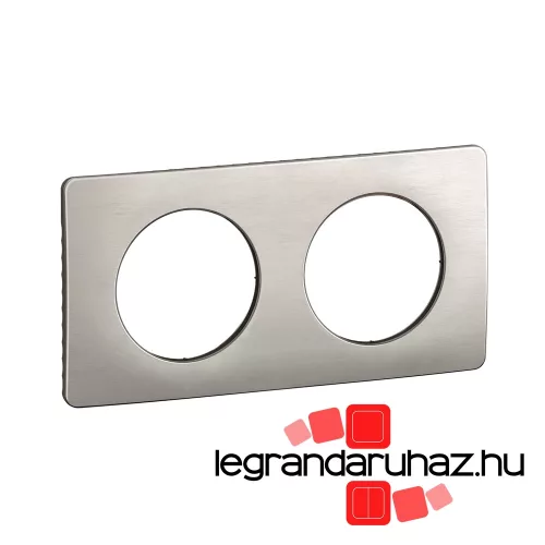 Legrand Céliane kettes keret, selyemfényű alumínium, Legrand CP1702