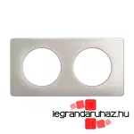 Legrand Céliane kettes keret, selyemfényű alumínium, Legrand CP1702