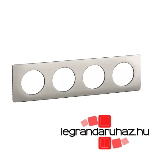 Legrand Céliane négyes keret, selyemfényű alumínium, Legrand CP1704