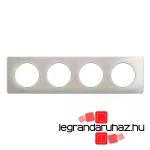 Legrand Céliane négyes keret, selyemfényű alumínium, Legrand CP1704