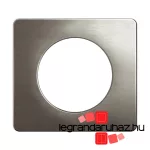 Legrand Céliane egyes keret, selyemfényű acél, Legrand CP1801