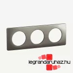 Legrand Céliane hármas keret, selyemfényű acél, Legrand CP1803