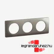   Legrand Céliane hármas keret, selyemfényű acél, Legrand CP1803