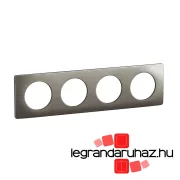   Legrand Céliane négyes keret, selyemfényű acél, Legrand CP1804