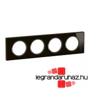   Legrand Céliane négyes keret, onyx fekete üveg, Legrand CP1904