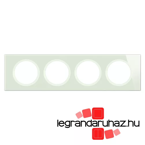 Legrand Céliane négyes keret, fehéropál, Legrand CP2004