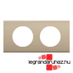 Legrand Céliane kettes keret, selyemfényű nikkel, Legrand CP2102