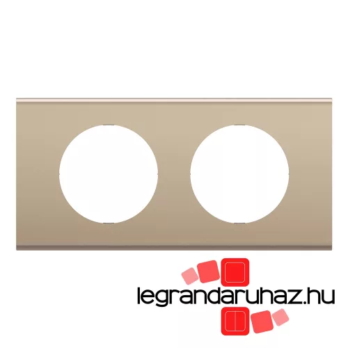 Legrand Céliane kettes keret, selyemfényű nikkel, Legrand CP2102
