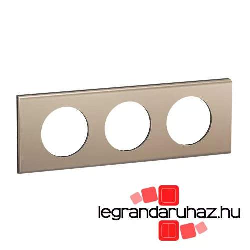 Legrand Céliane hármas keret, selyemfényű nikkel, Legrand CP2103