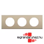 Legrand Céliane hármas keret, selyemfényű nikkel, Legrand CP2103