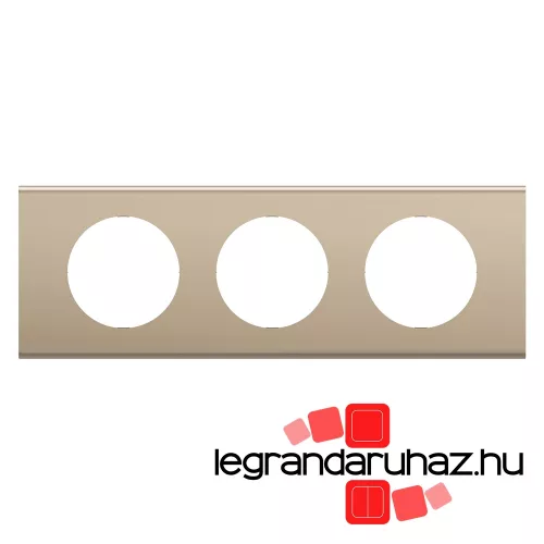 Legrand Céliane hármas keret, selyemfényű nikkel, Legrand CP2103