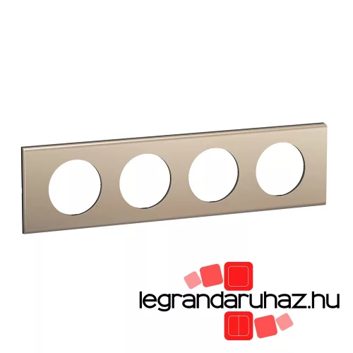 Legrand Céliane négyes keret, selyemfényű nikkel, Legrand CP2104