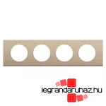 Legrand Céliane négyes keret, selyemfényű nikkel, Legrand CP2104