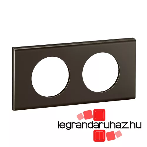 Legrand Céliane kettes keret, selyemfényű sötét nikkel, Legrand CP2202