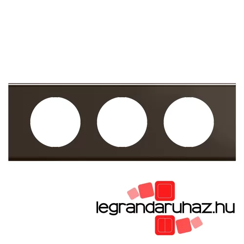 Legrand Céliane hármas keret, selyemfényű sötét nikkel, Legrand CP2203