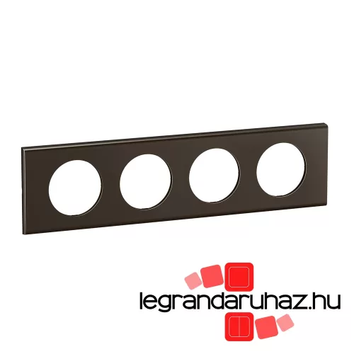 Legrand Céliane négyes keret, selyemfényű sötét nikkel, Legrand CP2204
