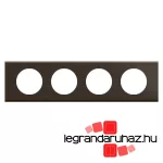 Legrand Céliane négyes keret, selyemfényű sötét nikkel, Legrand CP2204