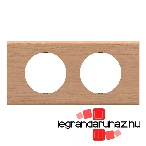 Legrand Céliane kettes keret, tölgyfa, Legrand CP2402