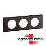 Legrand Céliane hármas keret, wenge fa, Legrand CP2503