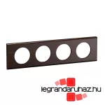 Legrand Céliane négyes keret, wenge fa, Legrand CP2504
