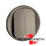   Legrand Céliane széles billentyű, mellső fényjelzős, váltókapcsolóhoz/nyomóhoz, burkolat, titánium, Legrand CT0007