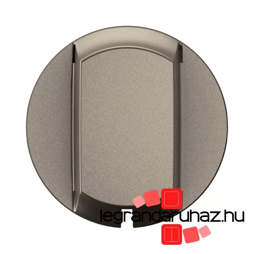 Legrand Céliane húzókapcsoló/nyomó burkolat, titánium, Legrand CT0008
