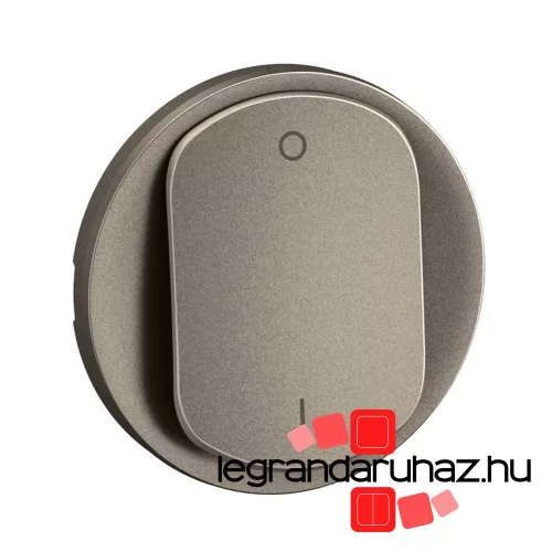 Legrand Céliane széles billentyű kétpólusú kapcsolóhoz, burkolat, titánium, Legrand CT0020