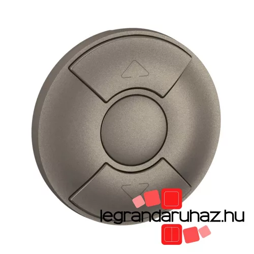Legrand Céliane redőnykapcsoló/nyomó burkolat, titánium, Legrand CT0043