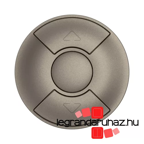 Legrand Céliane redőnykapcsoló/nyomó burkolat, titánium, Legrand CT0043