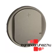   Legrand Céliane 2 vezetékes nyomógombos fényerőszabályzó LED 125W burkolat, titánium, Legrand CT0060