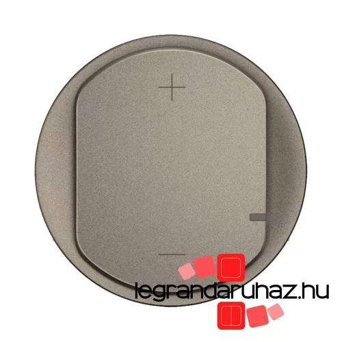 Legrand Céliane 2 vezetékes nyomógombos fényerőszabályzó LED 125W burkolat, titánium, Legrand CT0060