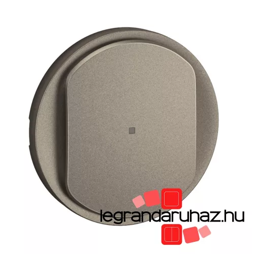 Legrand Céliane 3 vezetékes nyomógombos fényerőszabályzó LED 150W burkolat, titánium, Legrand CT0064