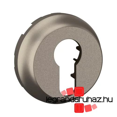 Legrand Céliane 3 pozíciós kulcsos redőnynyomó visszaugrós (1->0<-2) burkolat, titánium, Legrand CT0072